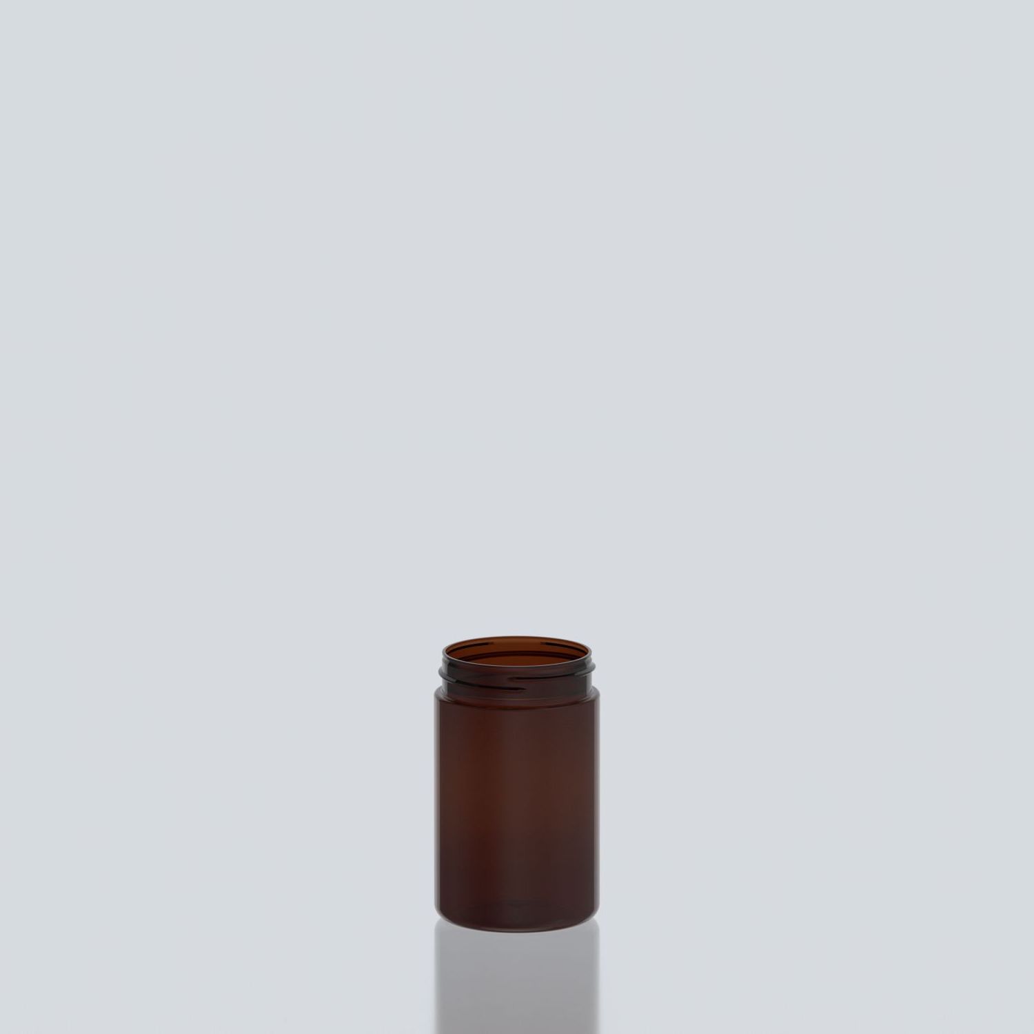 300ml Straight Cylindrical PET Jar 63SP400 - 63SP400 - Amber