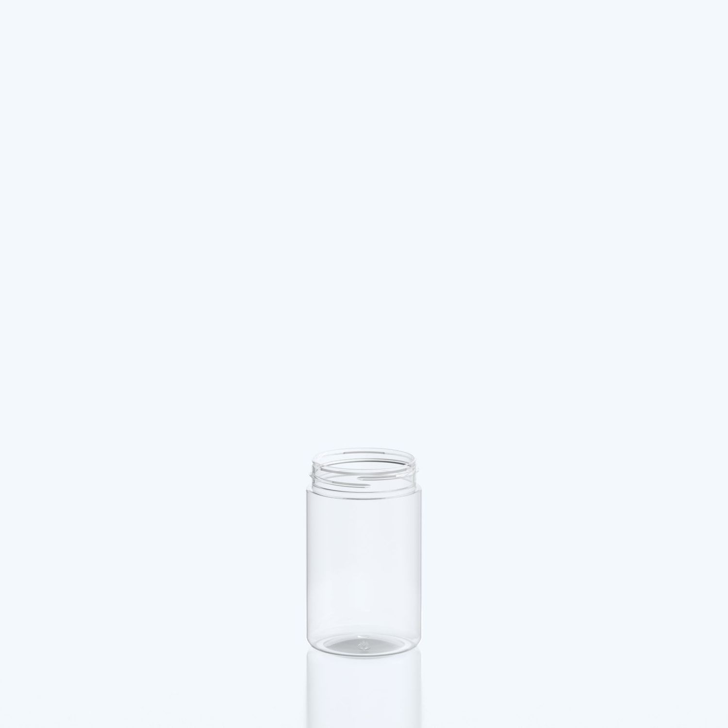300ml Straight Cylindrical PET Jar 63SP400 - 63SP400 - Clear