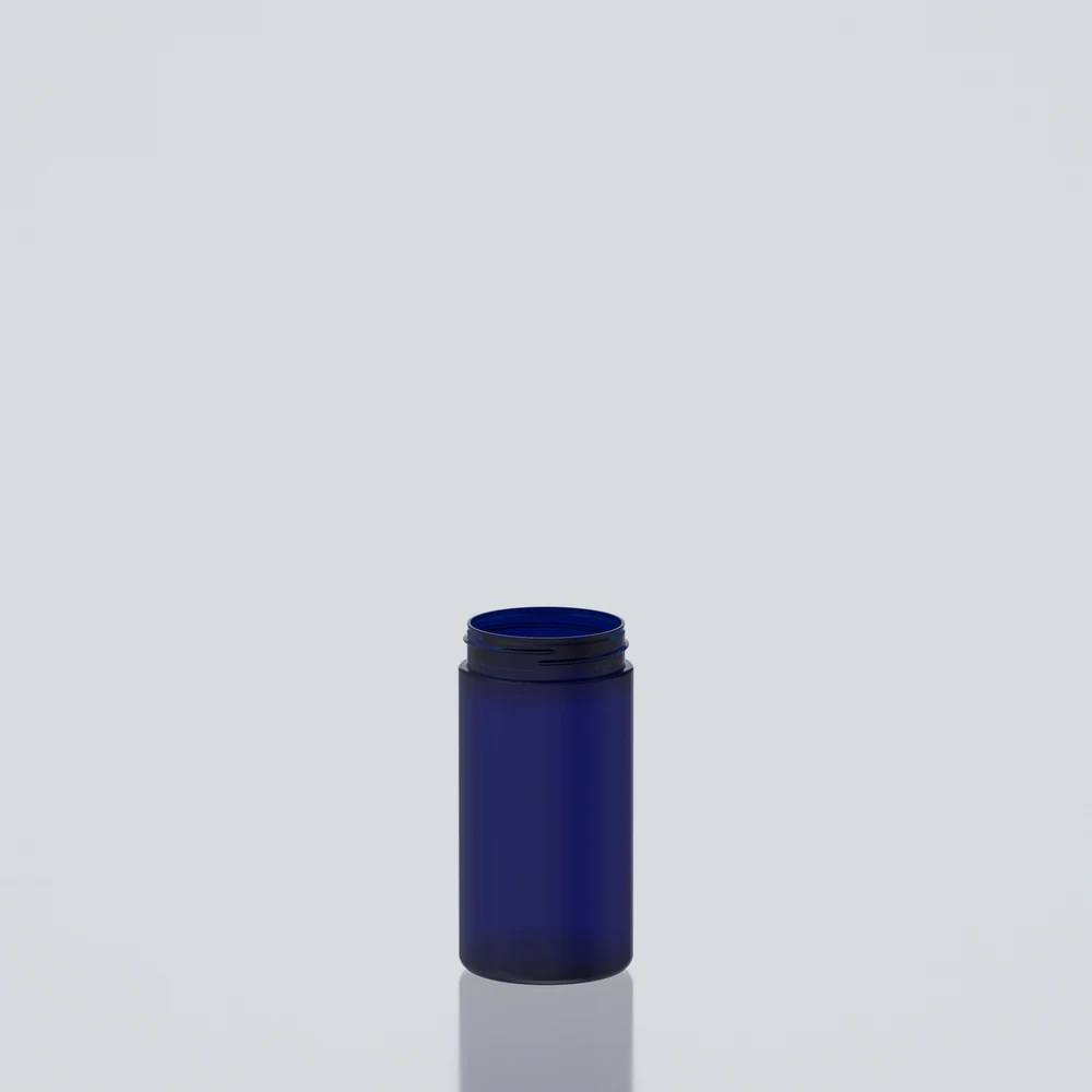 400ml Straight Cylindrical PET Jar 63SP400 - 63SP400 - Blue