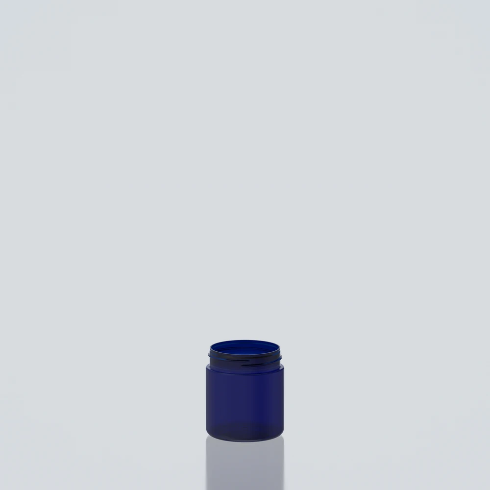 200ml Straight Cylindrical PET Jar 63SP400 - 63SP400 - Blue