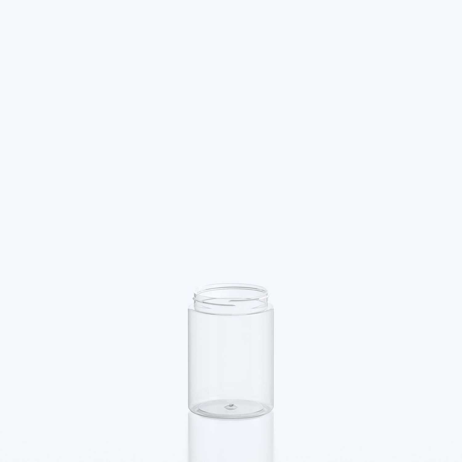 400ml Cylindrical Child-resistant PET Jar - 70SP400 CRC - Clear