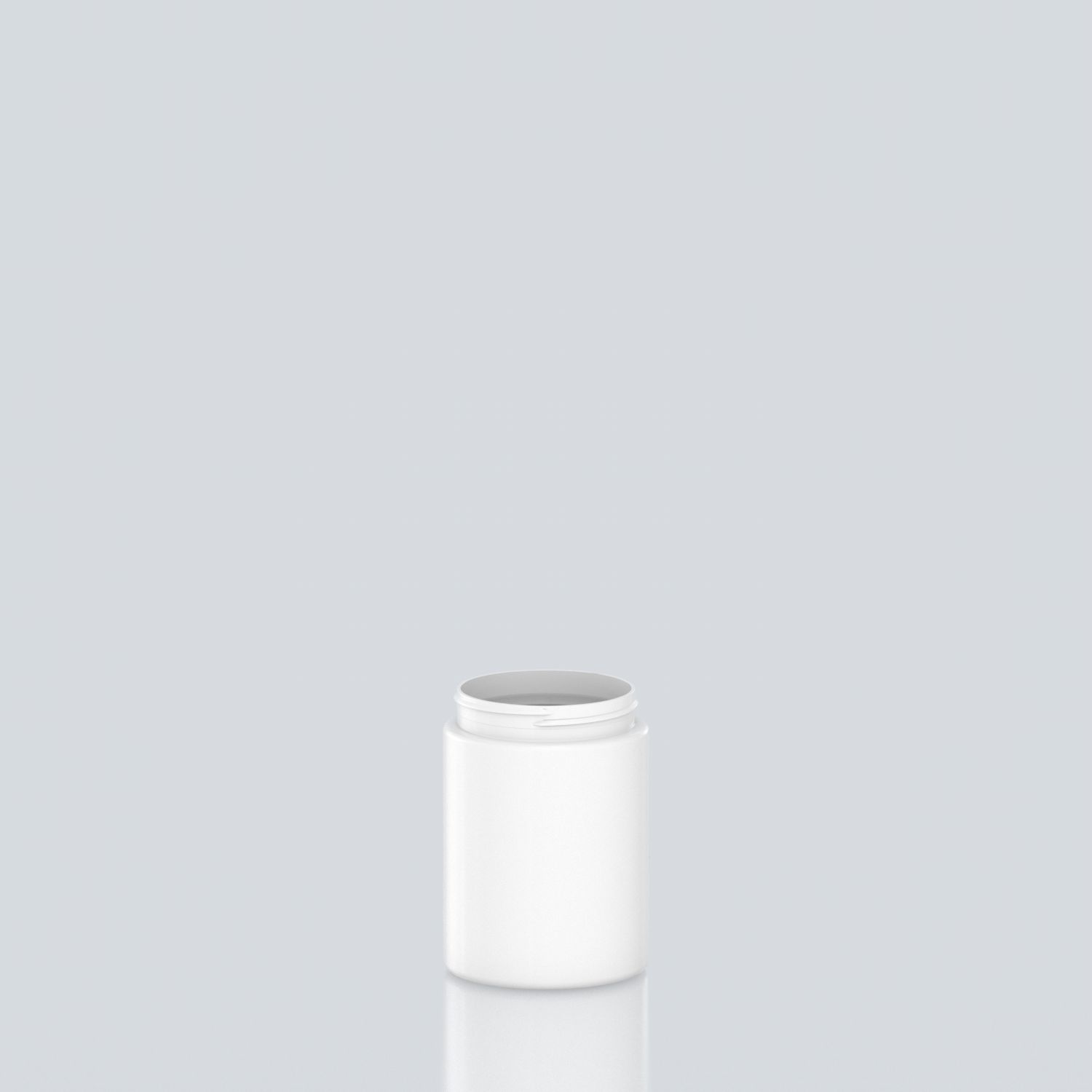 400ml Cylindrical Child-resistant PET Jar - 70SP400 CRC - White