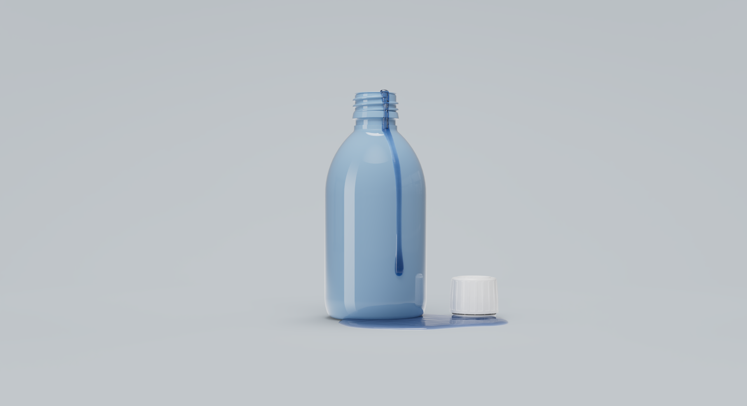 PET Sirop bottle, matched with 28ROPP closure.