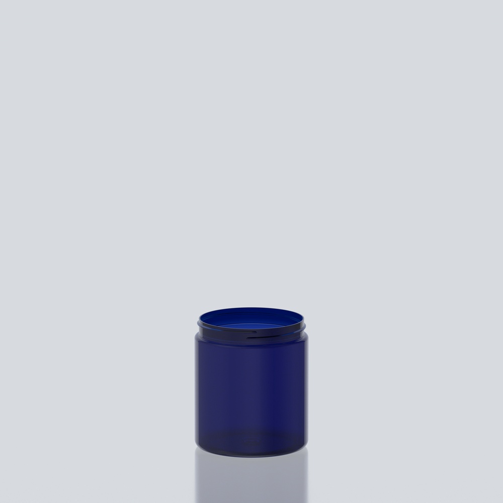 600ml Cylindrical PET Jar - 89SP400 - Blue
