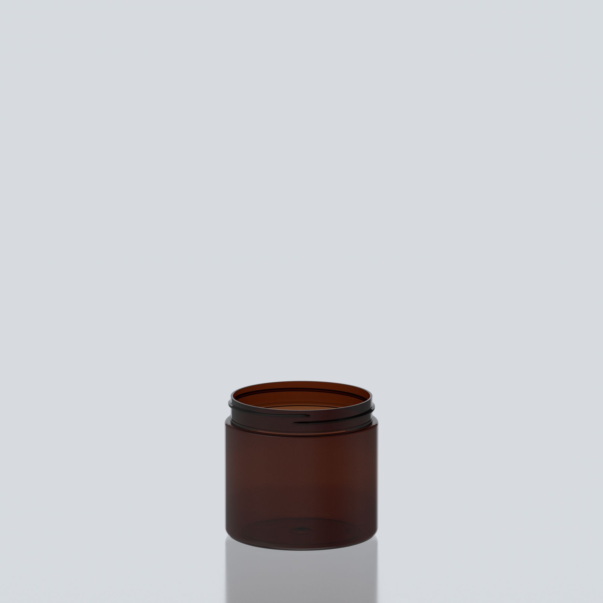 600ml Cylindrical PET Jar - 100SP400 - Amber