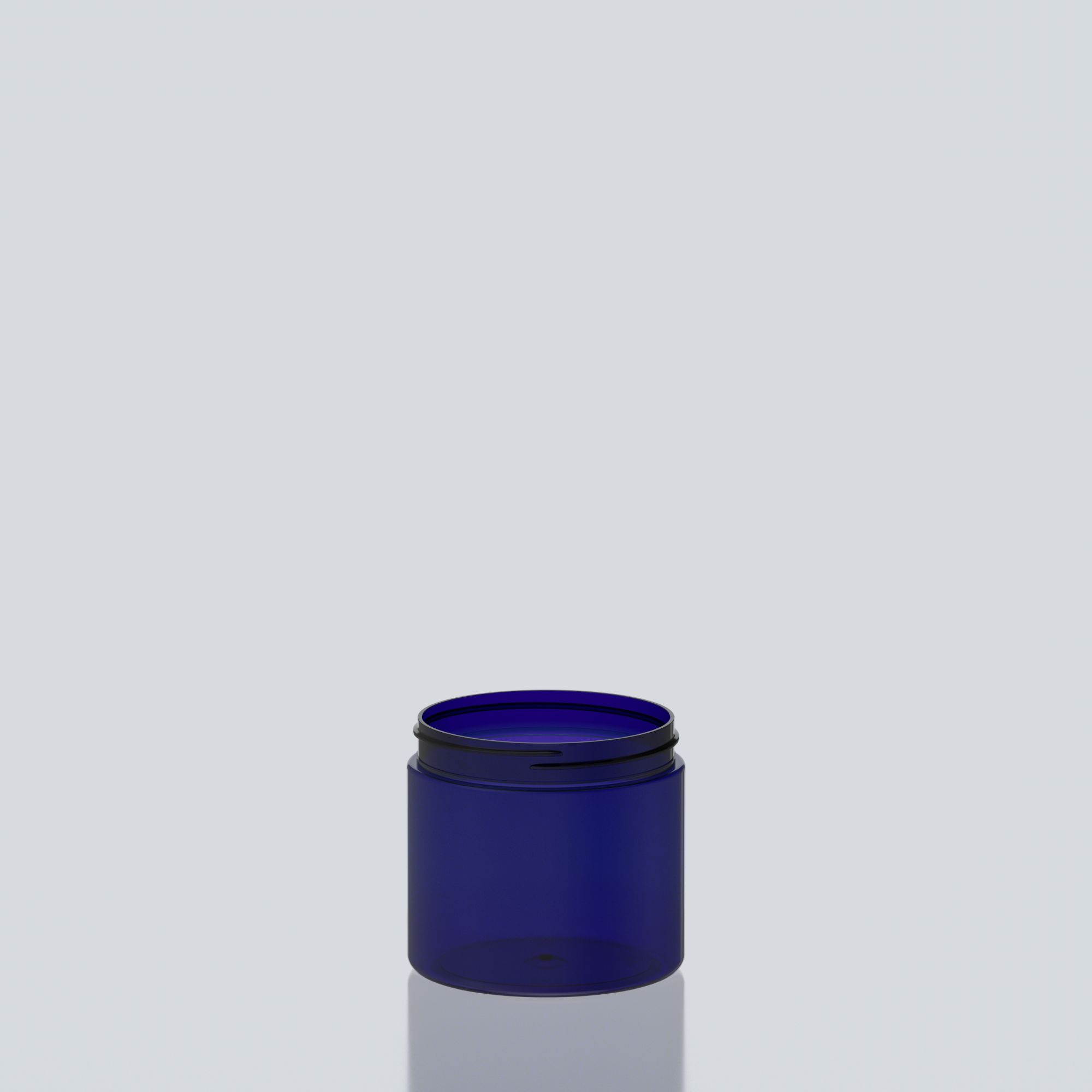 600ml Cylindrical PET Jar - 100SP400 - Blue