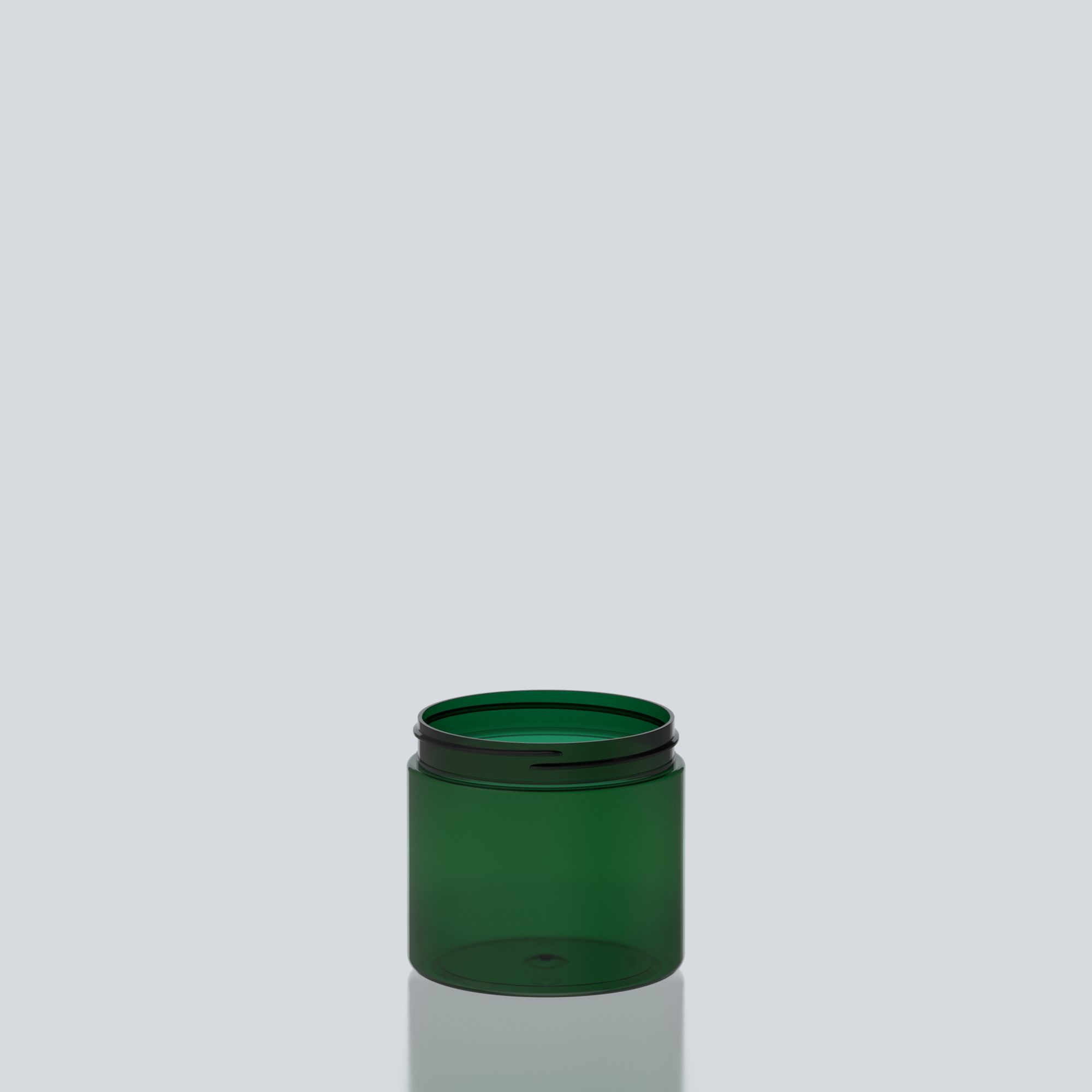 600ml Cylindrical PET Jar - 100SP400 - Green