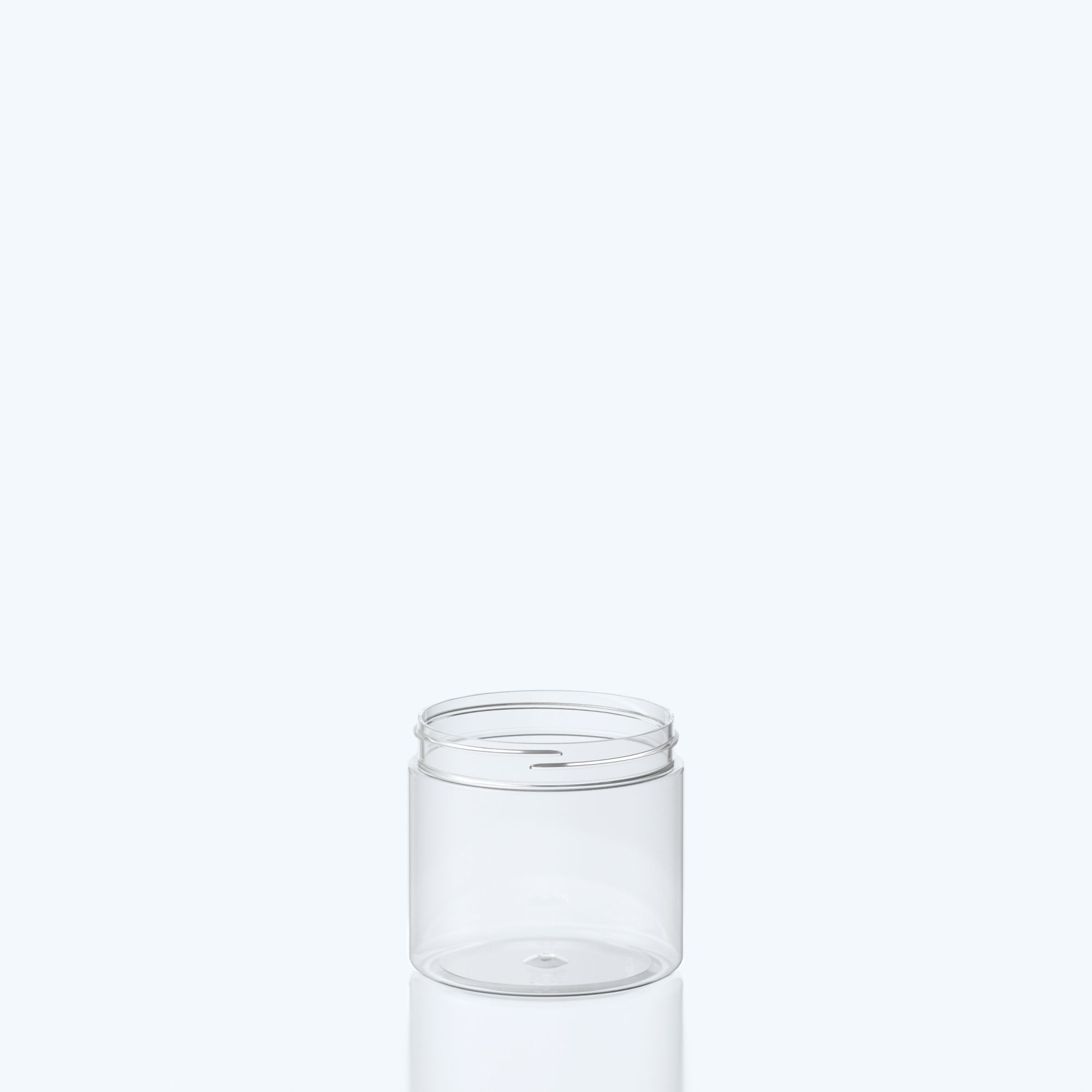 600ml Cylindrical PET Jar - 100SP400 - Clear