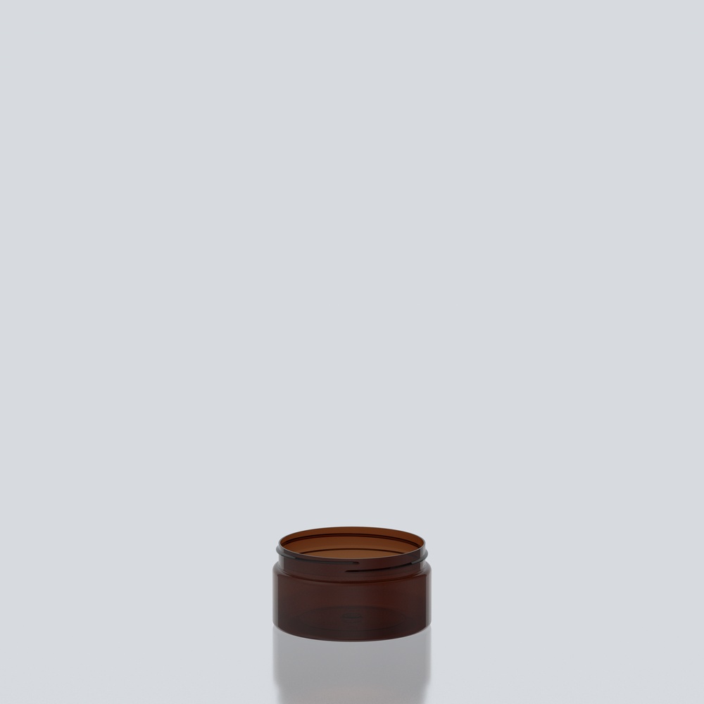 200ml Cylindrical PET Jar - 89SP400 - Amber