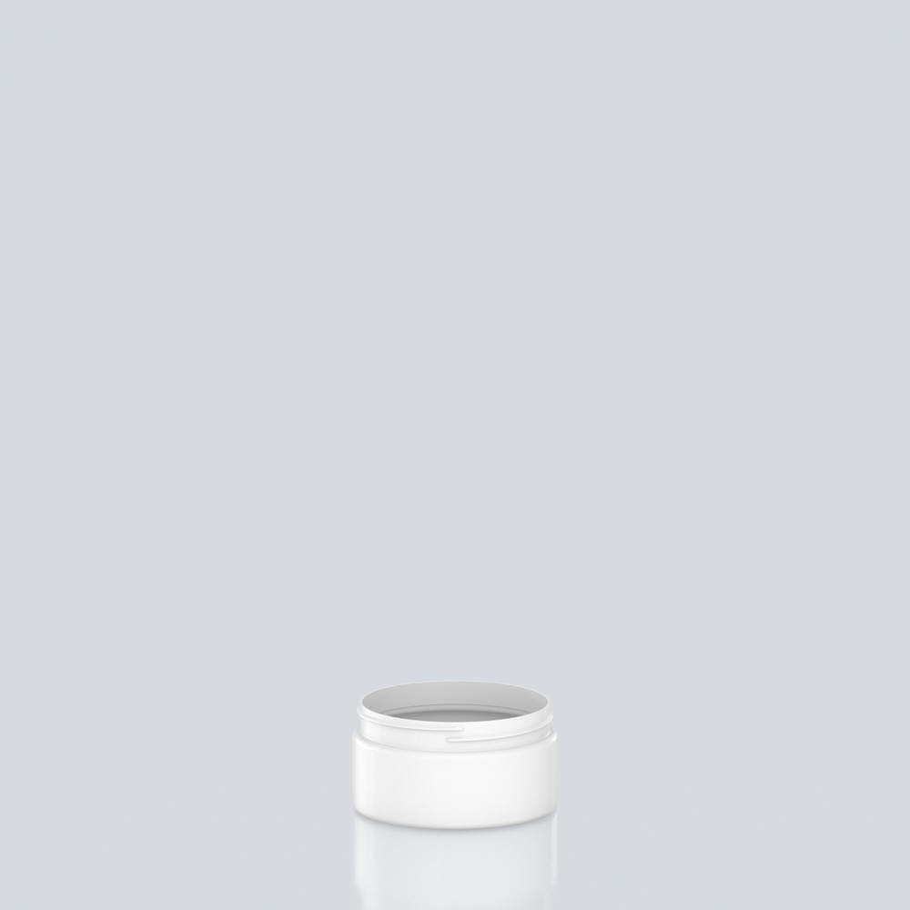 200ml Cylindrical PET Jar - 89SP400 - White