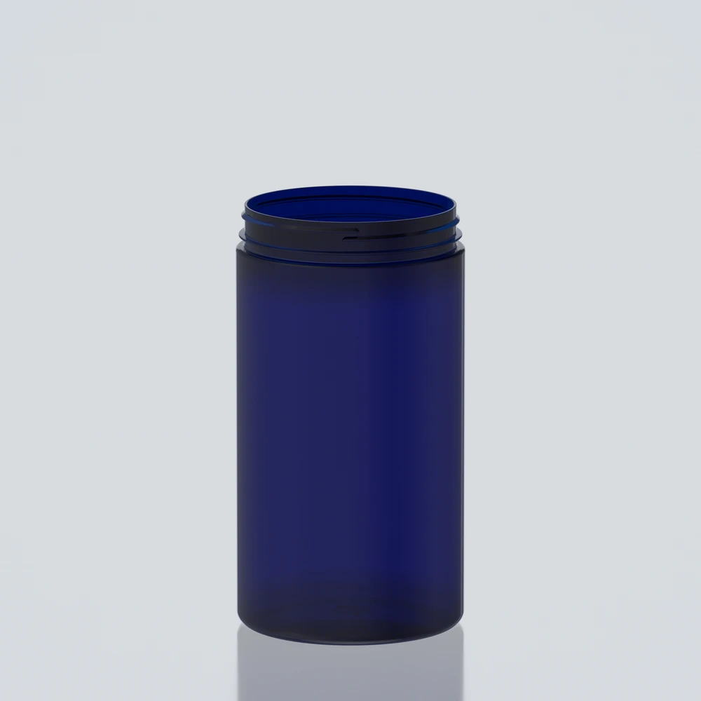 3000ml XXL Cylindrical PET Jar - 127Special - Blue