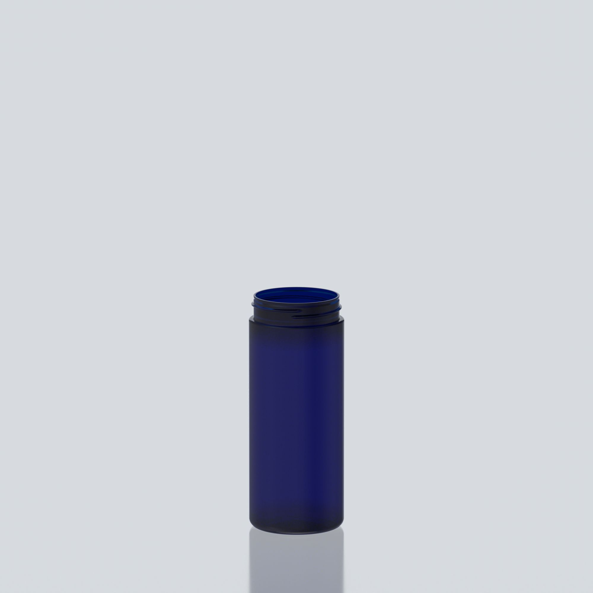 500ml Straight Cylindrical PET Jar 63SP400 - 63SP400 - Blue