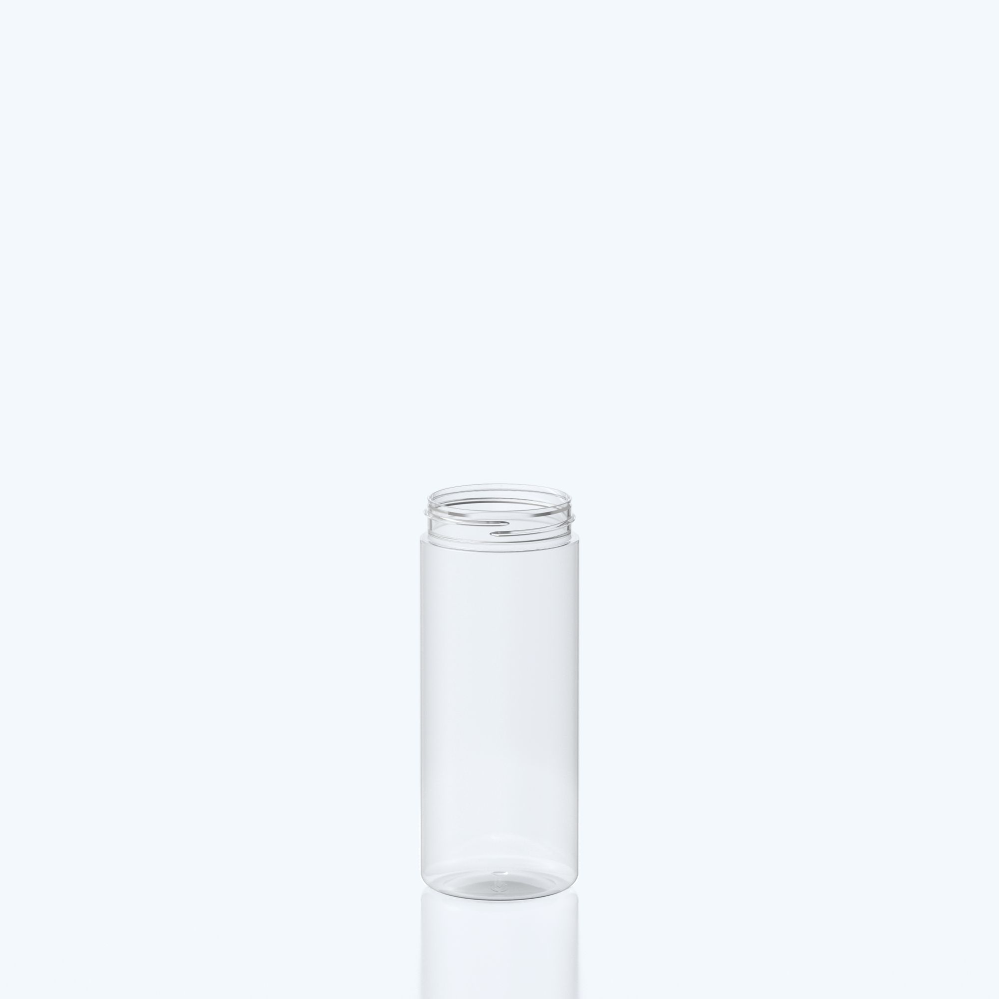 500ml Straight Cylindrical PET Jar 63SP400 - 63SP400 - Clear