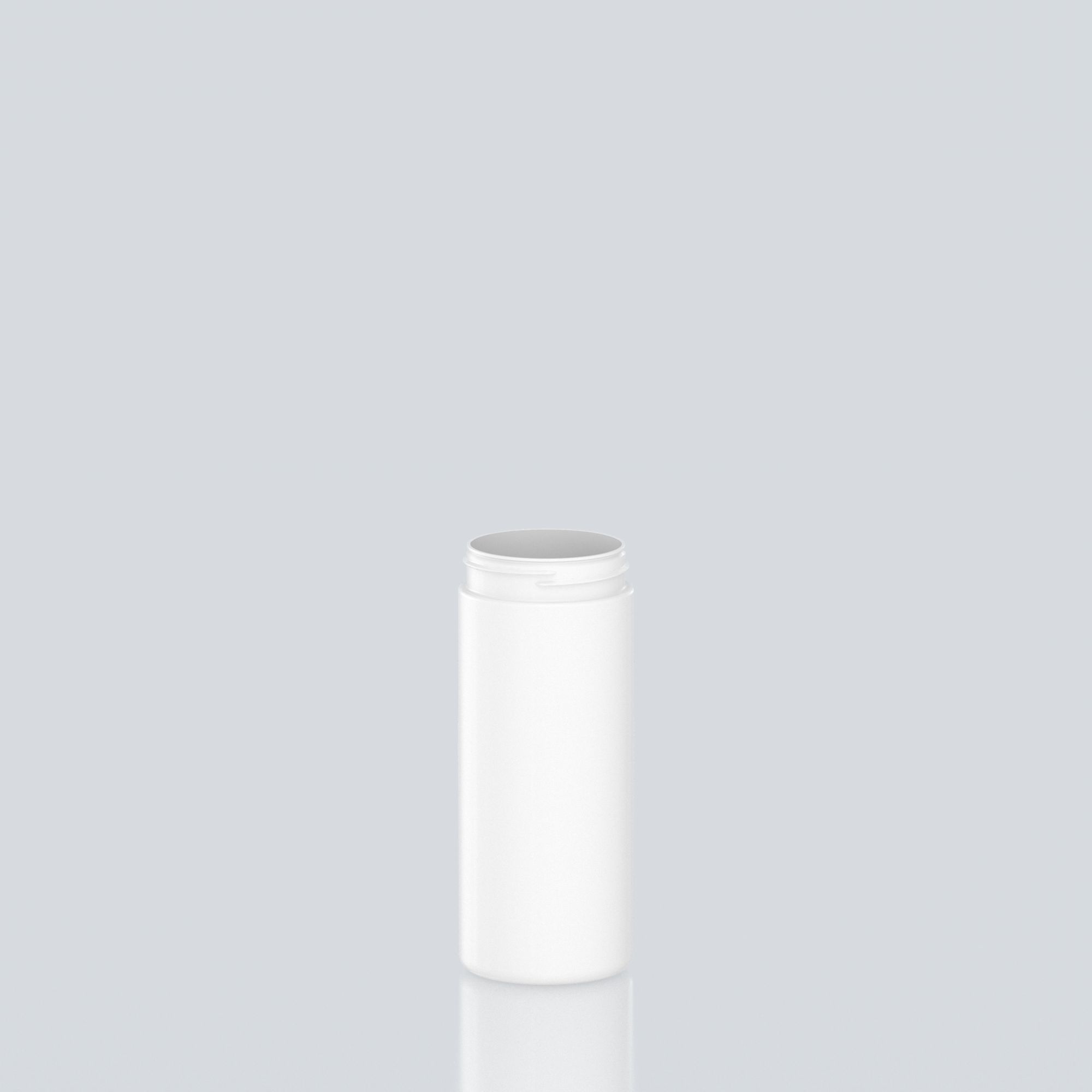 500ml Straight Cylindrical PET Jar 63SP400 - 63SP400 - White